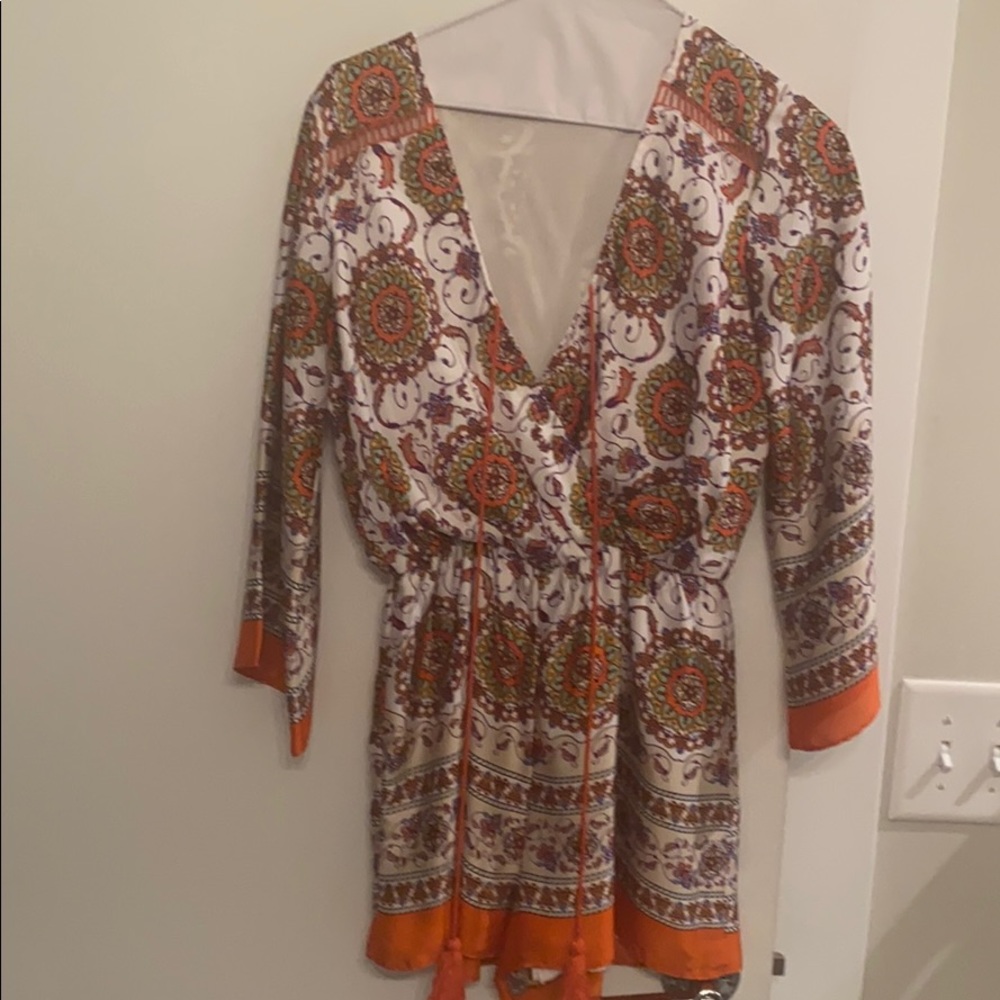Silk romper